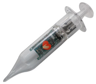 Syringe shaped usb flash drive